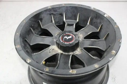 05-11 KAWASAKI BRUTE FORCE 650 RACELINE FRONT REAR BACK WHEELS RIMS SET