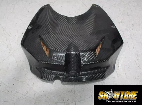 09-14 BMW S1000RR CARBON FRONT GAS TANK FUEL CELL COVER FAIRING COWL