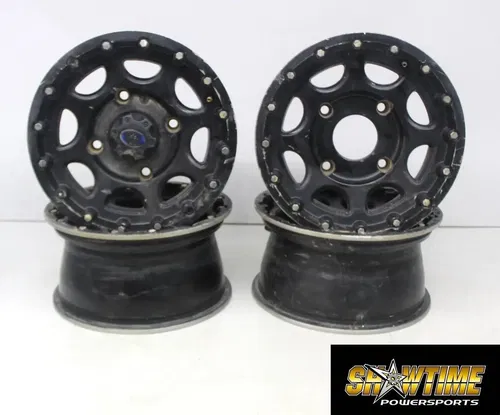 17 POLARIS RZR XP 1000 EPS BEADLOCK FRONT REAR BACK WHEELS RIMS SET (SEE DESCP)
