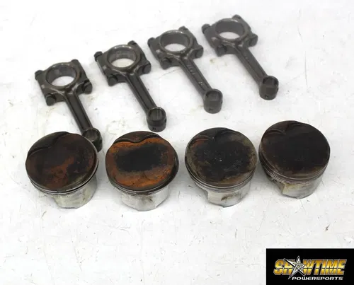 93-01 Kawasaki Ninja Zx11 Engine Motor Block Piston connecting rods set