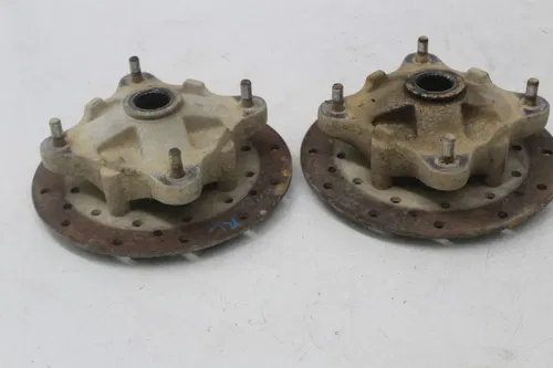 08-10 POLARIS RZR 800 REAR BACK WHEEL LEFT RIGHT HUB ROTORS SET
