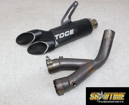 15-19 YAMAHA YZF R1 TOCE EXHAUST PIPE MUFFLER SLIP ON CAN SILENCER HEADER (READ)