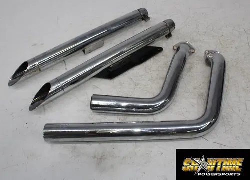 01-06 HONDA SHADOW SPIRIT 750 VT750 VANCE&HINES EXHAUST PIPE MUFFLERS HEADERS