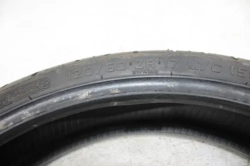 METZELER ROADTEC Z6 FRONT WHEEL 4/32NDS TREAD SIZE 120/60R17