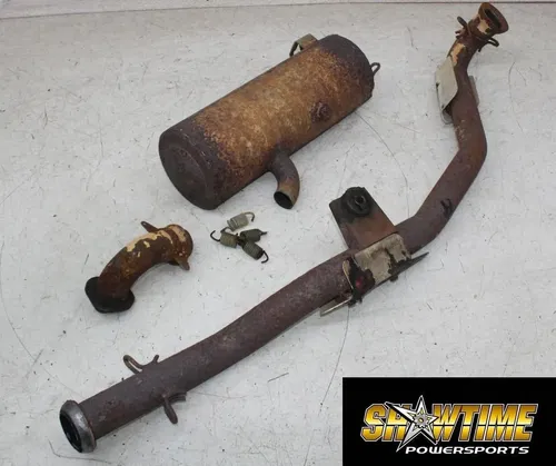 05 POLARIS SPORTSMAN 500 EXHAUST MUFFLER SLIP ON SILENCER HEADER MID PIPE