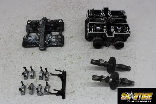 88 KAWASAKI NINJA 500 EX500 ENGINE TOP END CYLINDER HEAD CAMS VALVES COVER