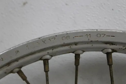86 HONDA CR80R FRONT WHEEL RIM FLAT SPOT