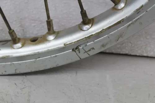 86 HONDA CR80R FRONT WHEEL RIM FLAT SPOT