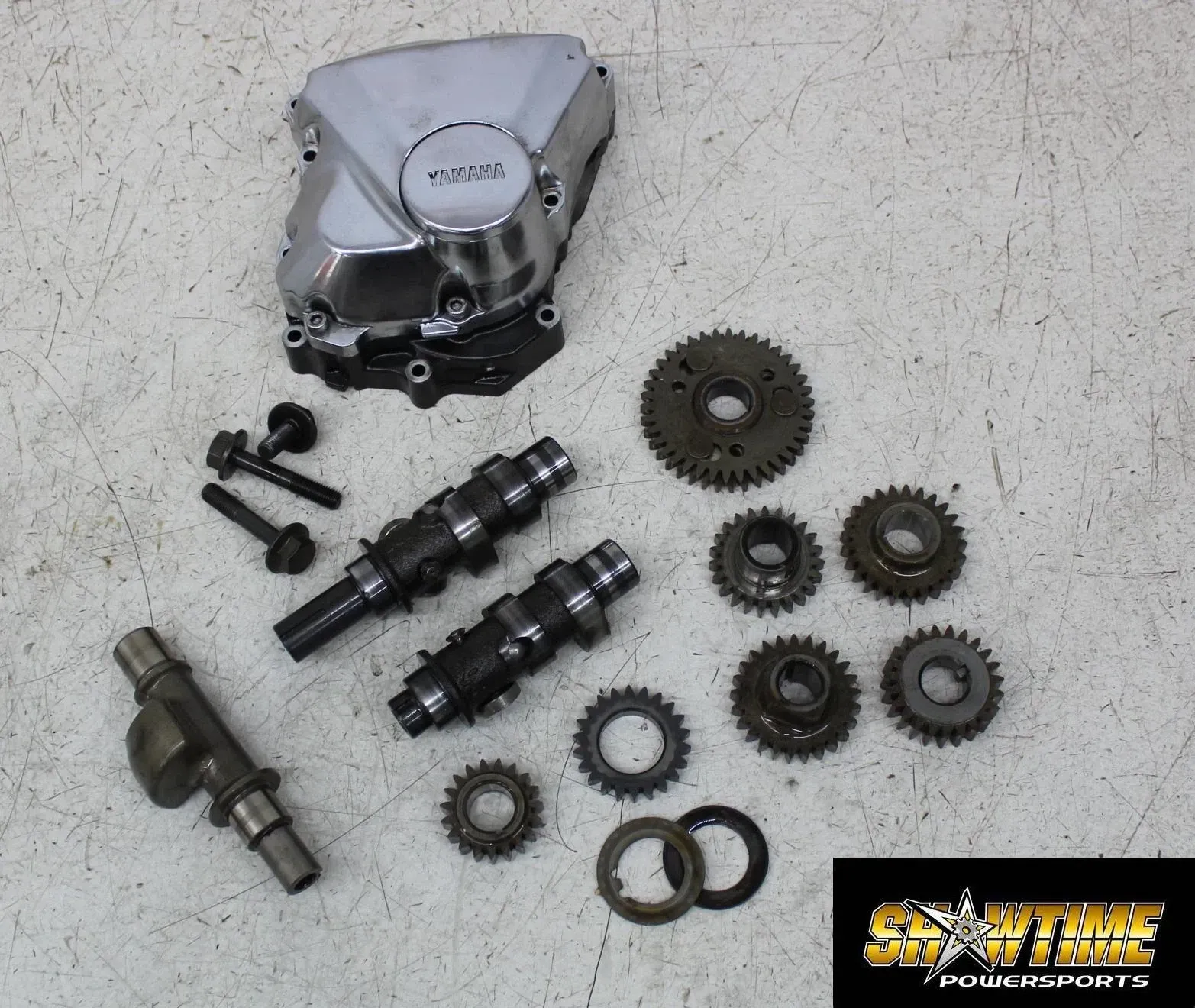 06-11 YAMAHA STRATOLINER XV1900 CAMSHAFT CAM SHAFT GEARS COVER