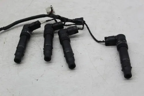 06-07 KAWASAKI NINJA ZX10R IGNITION COILS COIL SPARK PLUG CAPS STICK SET (READ)