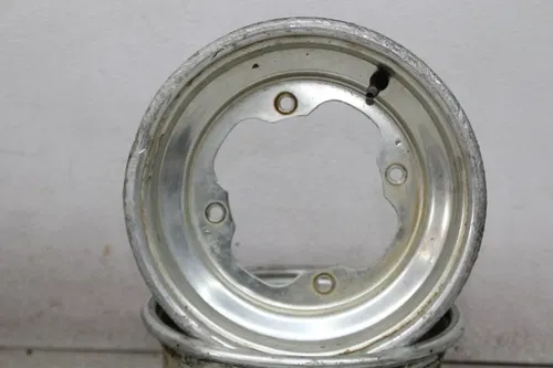 90 YAMAHA WARRIOR 350 FRONT REAR BACK WHEELS RIMS SET (SEE DESCP)