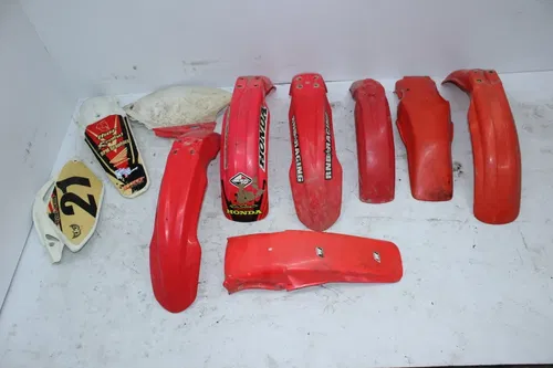 HONDA cr 125 250 PLASTICS BODY KIT FENDERS FAIRINGS COWLS FRONT REAR
