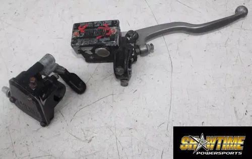87 YAMAHA WARRIOR 350 FRONT BRAKE MASTER CYLINDER LEVER W/ THUMB THROTTLE (READ)