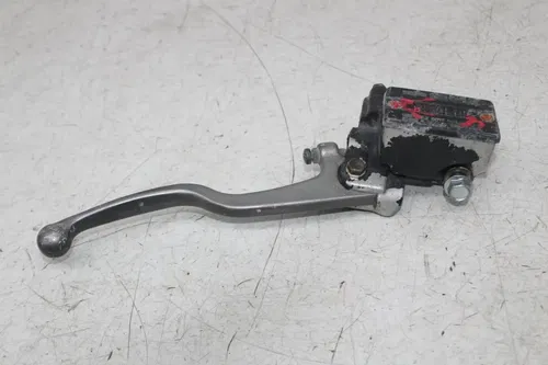 87 YAMAHA WARRIOR 350 FRONT BRAKE MASTER CYLINDER LEVER W/ THUMB THROTTLE (READ)