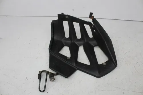 08-14 KAWASAKI KSF450 KFX450R RIGHT FOOT HEEL GUARD BRACKET (SEE DESCP)