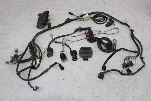 01 YAMAHA RAPTOR 660 ENGINE WIRING HARNESS RECTIFIER IGNITION KEY SWITCH OEM ECU