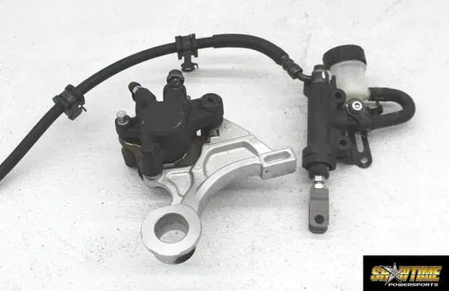 12-16 HONDA CBR1000RR REAR BACK BRAKE CALIPER W MOUNT MASTER CYLINDER