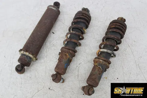 1987 SUZUKI QUADRUNNER 230 LT230E 2X4 FRONT RIGHT LEFT SHOCKS W ONE REAR
