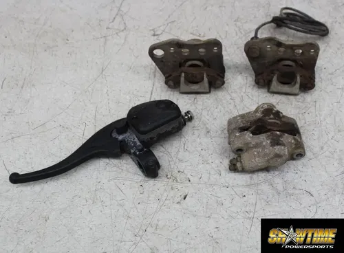 02 POLARIS SPORTSMAN 400 RIGHT LEFT FRONT REAR BRAKE CALIPER CALIPERS MASTER