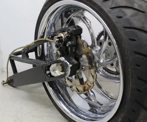 04-06 YAMAHA YZF R1 MCINTOSH REAR WHEEL FRONT HUB FAT TIRE EXTENDED SWING ARM