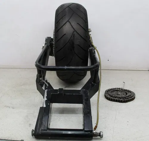04-06 YAMAHA YZF R1 MCINTOSH REAR WHEEL FRONT HUB FAT TIRE EXTENDED SWING ARM