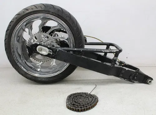 04-06 YAMAHA YZF R1 MCINTOSH REAR WHEEL FRONT HUB FAT TIRE EXTENDED SWING ARM