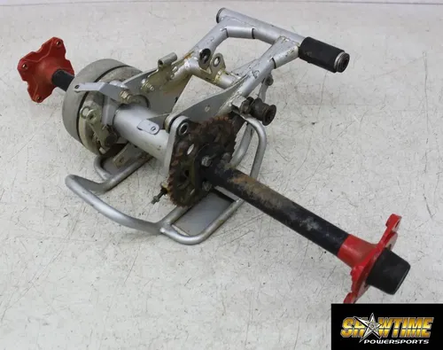 06 POLARIS PREDATOR 90 REAR AXLE BACK WHEEL PIVOT BOLT SHAFT HUB SPROCKET ASSEM