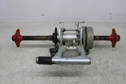 06 POLARIS PREDATOR 90 REAR AXLE BACK WHEEL PIVOT BOLT SHAFT HUB SPROCKET ASSEM