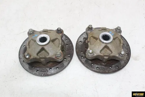 05 POLARIS RANGER 500 6X6 REAR BACK WHEEL LEFT RIGHT HUB HUBS ROTORS ROTOR PAIR