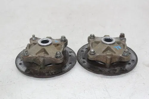 05 POLARIS RANGER 500 6X6 REAR BACK WHEEL LEFT RIGHT HUB HUBS ROTORS ROTOR PAIR