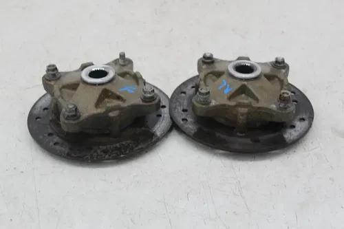 05 POLARIS RANGER 500 6X6 REAR BACK WHEEL LEFT RIGHT HUB HUBS ROTORS ROTOR PAIR