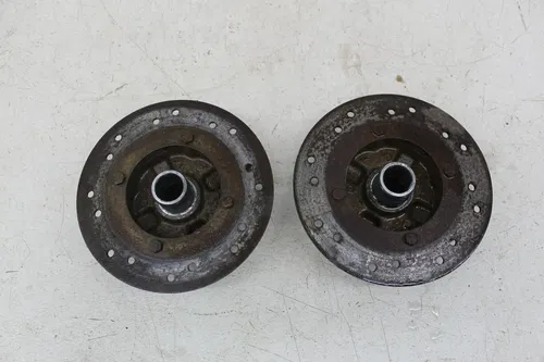 05 POLARIS RANGER 500 6X6 REAR BACK WHEEL LEFT RIGHT HUB HUBS ROTORS ROTOR PAIR