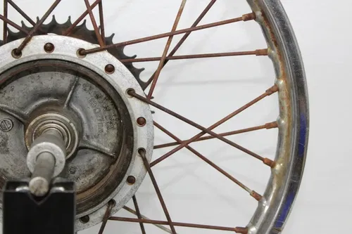 74-77 SUZUKI TC185 REAR BACK WHEEL RIM SLIGHT WOBBLE
