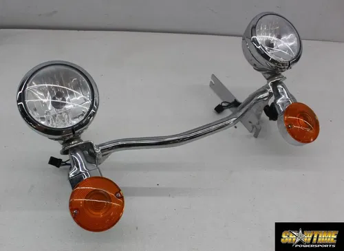 07-11 HARLEY-DAVIDSON ELECTRA GLIDE FLHTCUI FRONT HEAD FOG LIGHT SIGNAL BAR