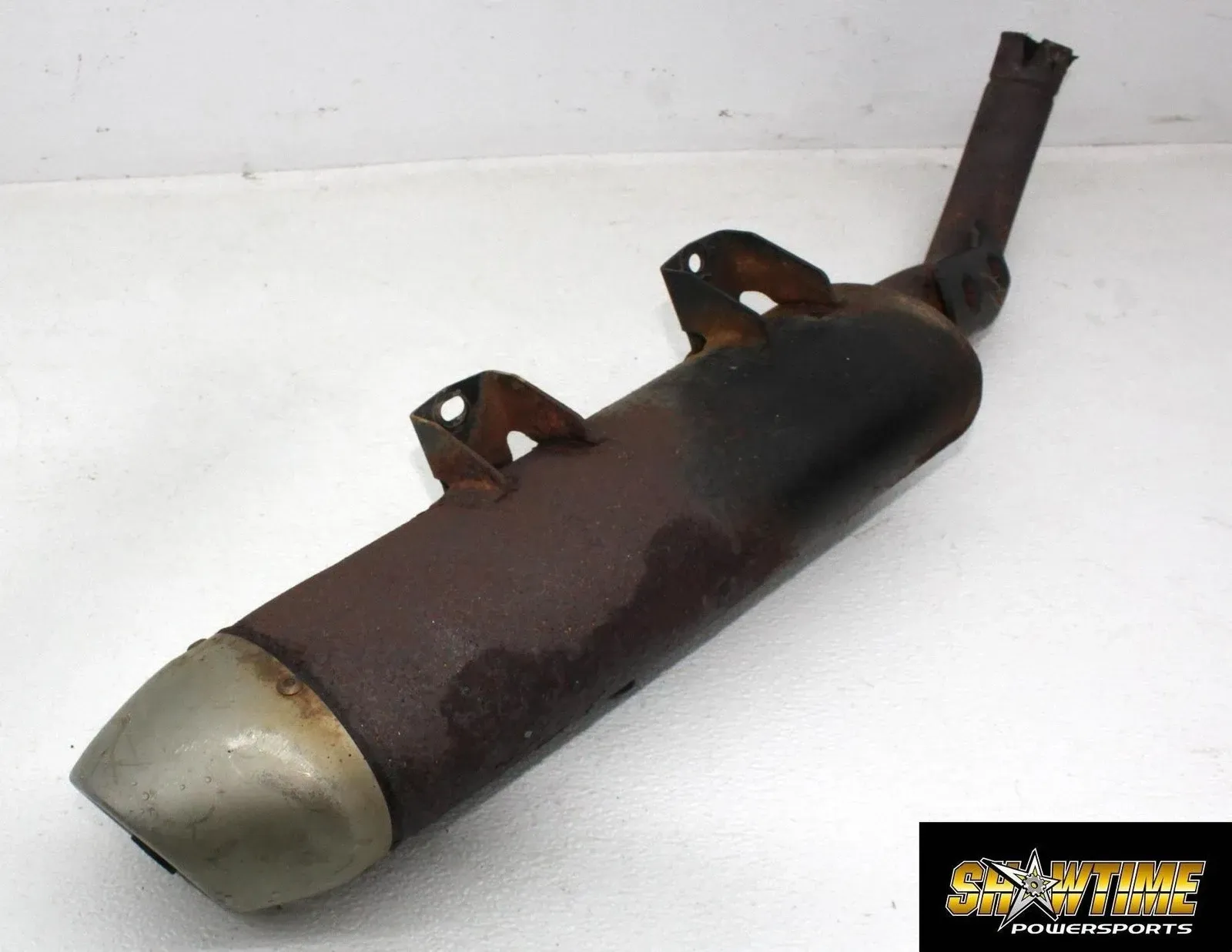 06-14 YAMAHA RAPTOR 700 YFM700 EXHAUST PIPE MUFFLER SLIP ON CAN SILENCER