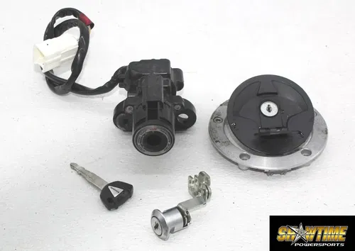 12-25 KAWASAKI NINJA ZX14R IGNITION LOCK KEY SET W/ GAS CAP AND SEAT LOCK