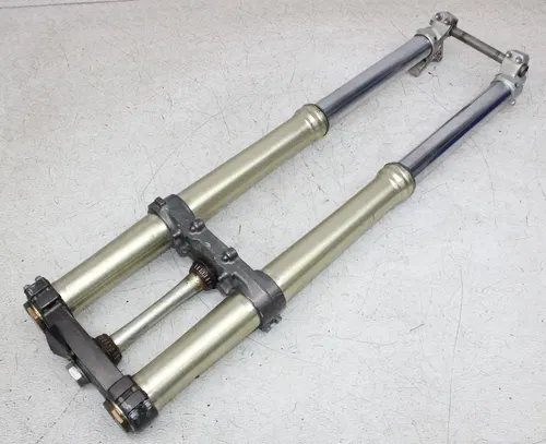 17 YAMAHA YZ125 FRONT END FORKS TRIPLE TREE CLAMP FORK TUBES (NICE)