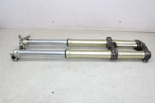 17 YAMAHA YZ125 FRONT END FORKS TRIPLE TREE CLAMP FORK TUBES (NICE)