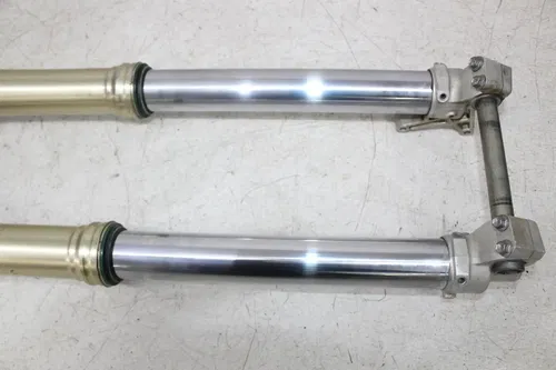 17 YAMAHA YZ125 FRONT END FORKS TRIPLE TREE CLAMP FORK TUBES (NICE)