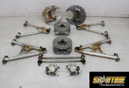 87-90 YAMAHA WARRIOR 350 FRONT UPPER LOWER RIGHT LEFT CONTROL A ARM HUBS ASSY