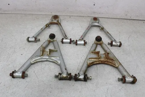 87-90 YAMAHA WARRIOR 350 FRONT UPPER LOWER RIGHT LEFT CONTROL A ARM HUBS ASSY