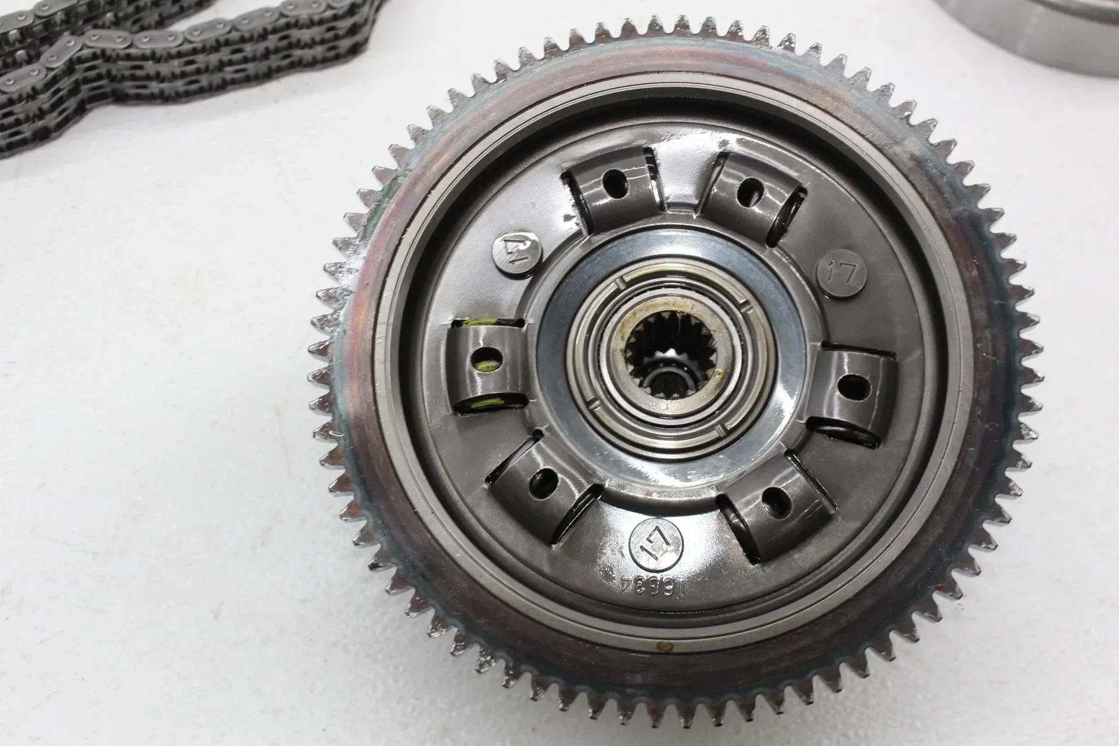 08-10 BUELL FIREBOLT XB12R CLUTCH BASKET HUB PRESSURE PLATE ASSEMBLY CHAIN