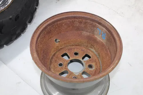 2002 HONDA RANCHER 350 TRX350TE 2X4 ES FRONT REAR WHEELS RIMS W TIRES