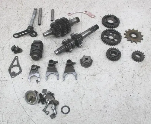 04 HONDA CRF250R ENGINE TRANSMISSION TRANNY ASSEMBLY GEARS SHIFT DRUM