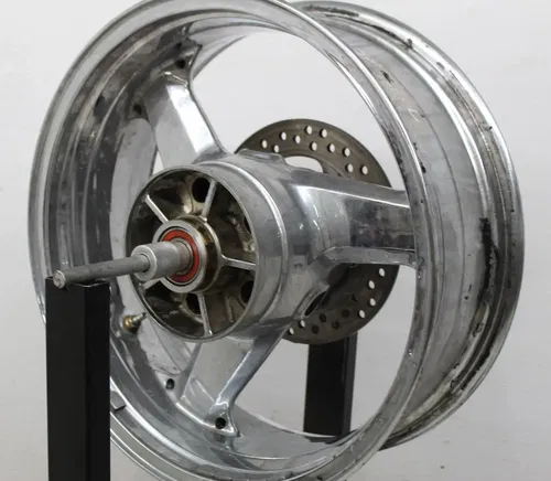 00-01 KAWASAKI NINJA ZX12R CHROME FRONT REAR WHEELS WHEEL PAIR