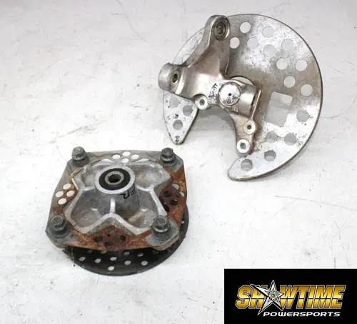 01-05 YAMAHA RAPTOR YFM 660 FRONT RIGHT WHEEL HUB W/ ROTOR SPINDLE