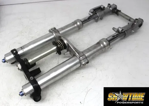 02-05 KAWASAKI NINJA ZX12R FRONT END FORKS TRIPLE TREE CLAMP FORK TUBES (READ)