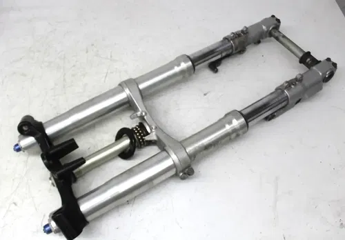 02-05 KAWASAKI NINJA ZX12R FRONT END FORKS TRIPLE TREE CLAMP FORK TUBES (READ)