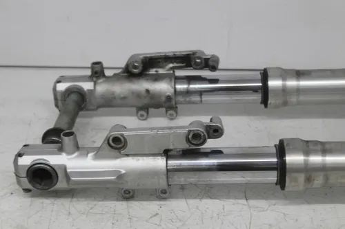 02-05 KAWASAKI NINJA ZX12R FRONT END FORKS TRIPLE TREE CLAMP FORK TUBES (READ)