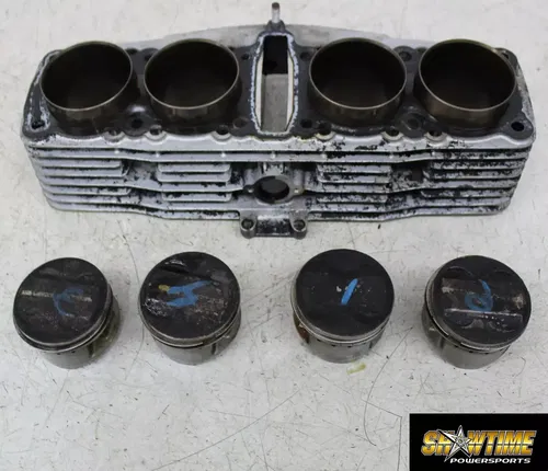86-87 YAMAHA FJ1200 ENGINE MOTOR CYLINDER JUG BLOCK PISTONS